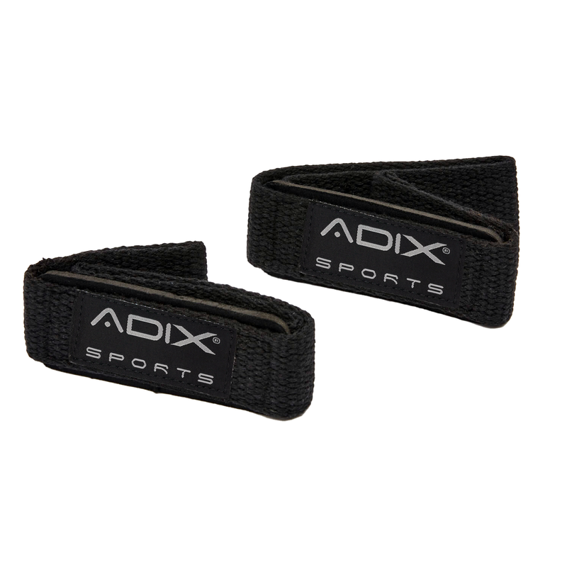 ADIX Sports - 1 Pair Silicone Grip Neoprene-Padded Weight Lifting Power Straps
