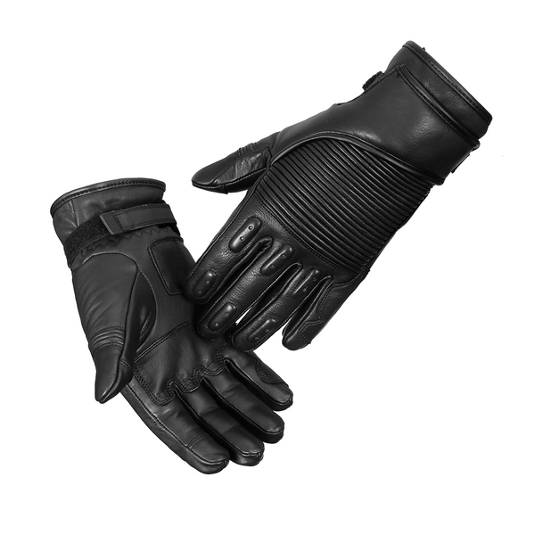 ADIX Sports - Classic Style Motorbike Motorcycle Gloves with Touch Screen capability for Men & Women Adjustable Hook & Loop Wrist Fastening