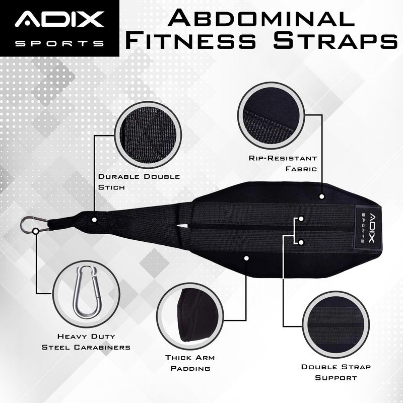 Hanging Ab Straps for Abdominal Muscle Building and Core Strength Training Fitness , Unisex