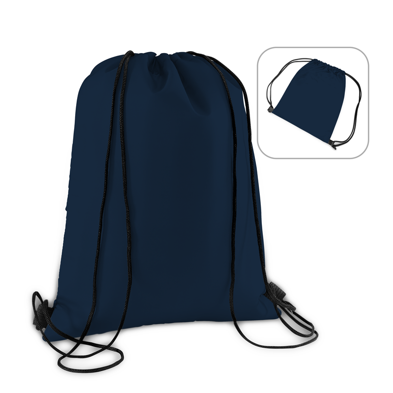 Drawstring Backpack Bag Nylon Folding Shoulder Tote Sack Bags - 8 Vibrant Colors