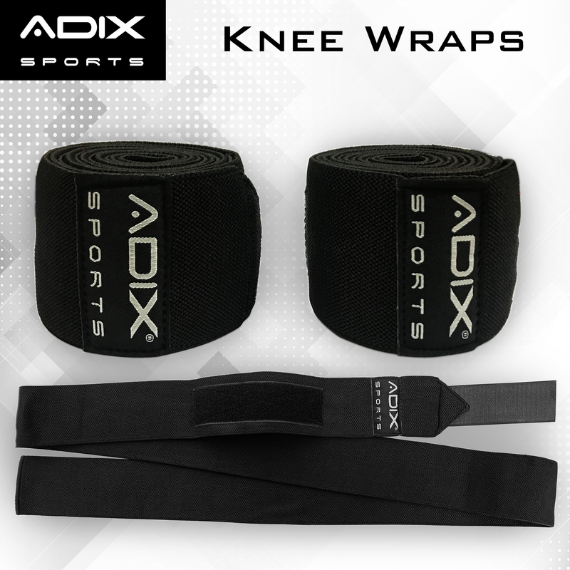 Knee Wraps for Weight Lifting Elasticated Compression Powerlifting Support Bandage